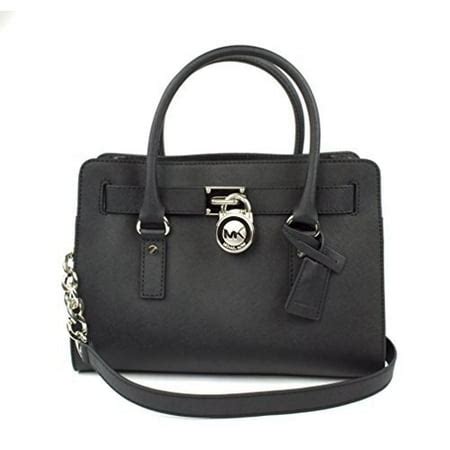 michael kors hamilton black silver|michael kors hamilton handbags.